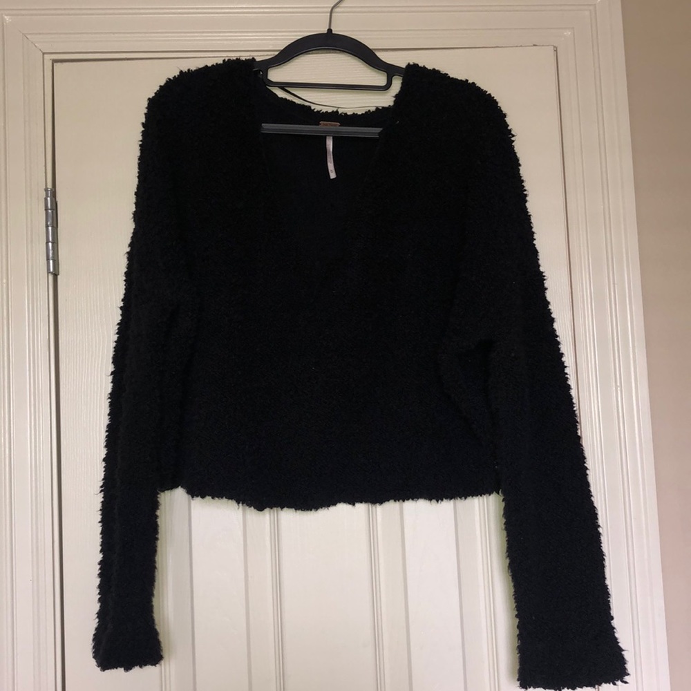Free people black sweater